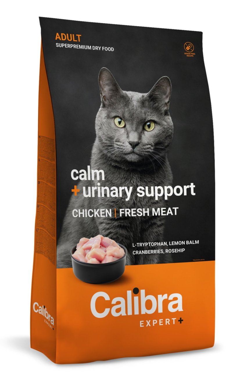 Calibra Cat EXPERT+ Adult Calm & Urinary Support – Trockenfutter für Katzen 6 kg